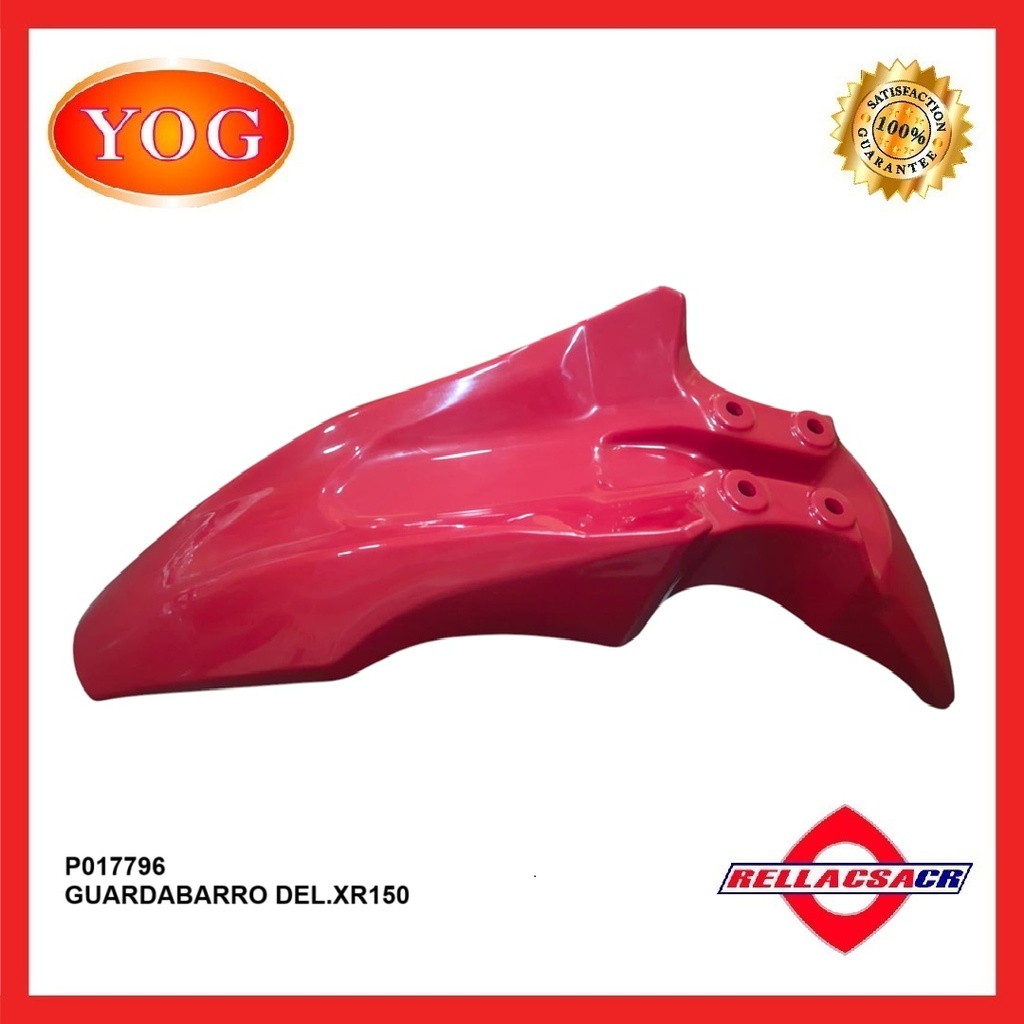 GUARDABARRO DEL.XR150 ROJO