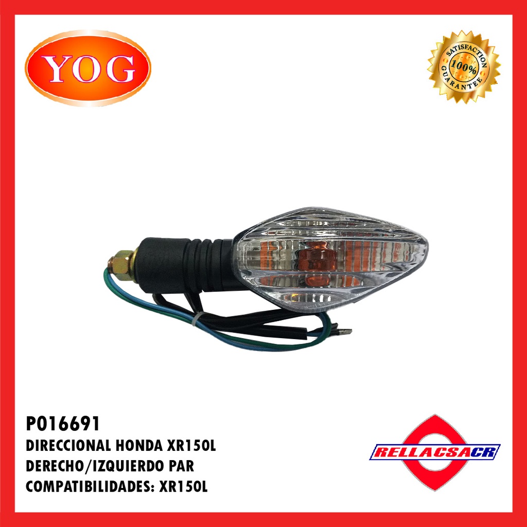 DIRECCIONAL HONDA XR150 L DERECHO/IZQUIERDO (PAR)