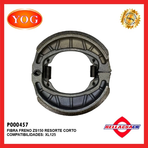 [P000457] FIBRA FRENO ZS150-7 (RESORTE CORTO)