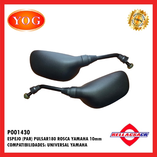 [P001430] ESPEJOS PULSAR180 R/L ROSCA 10MM