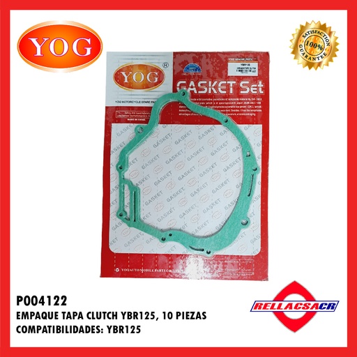[P004122] EMPAQUE TAPA CLUTCH YBR 125 ED (10 UNDS)